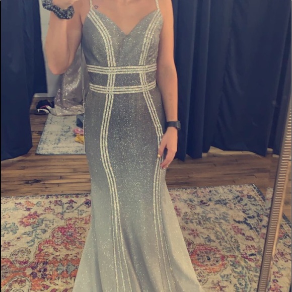 Silver Ombré Prom Dress! - Picture 1 of 3